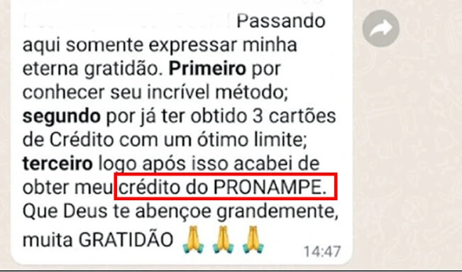 Prova Social Maicon Silva – Pronampe