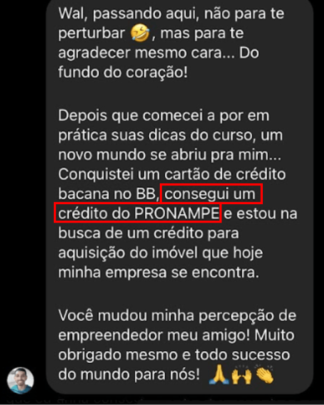 Prova Social Hugo Rafael – Pronampe